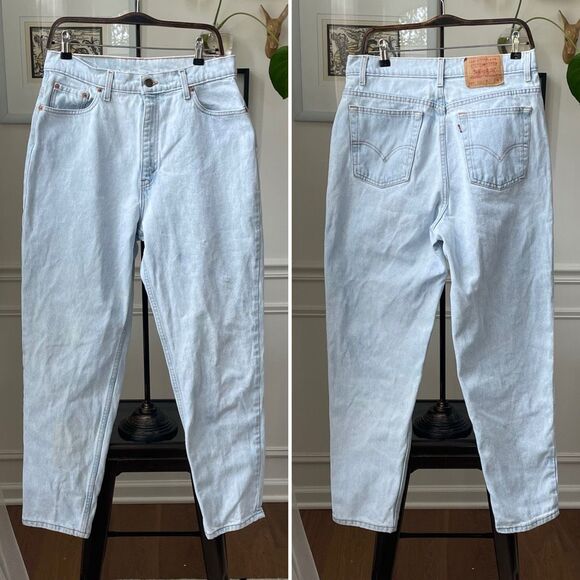 Levi’s Vintage 90s 521 Tapered Fit Jeans 16 Short - Picture 1 of 9